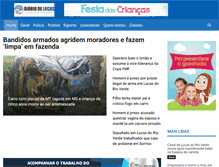 Tablet Screenshot of diariodelucas.com.br